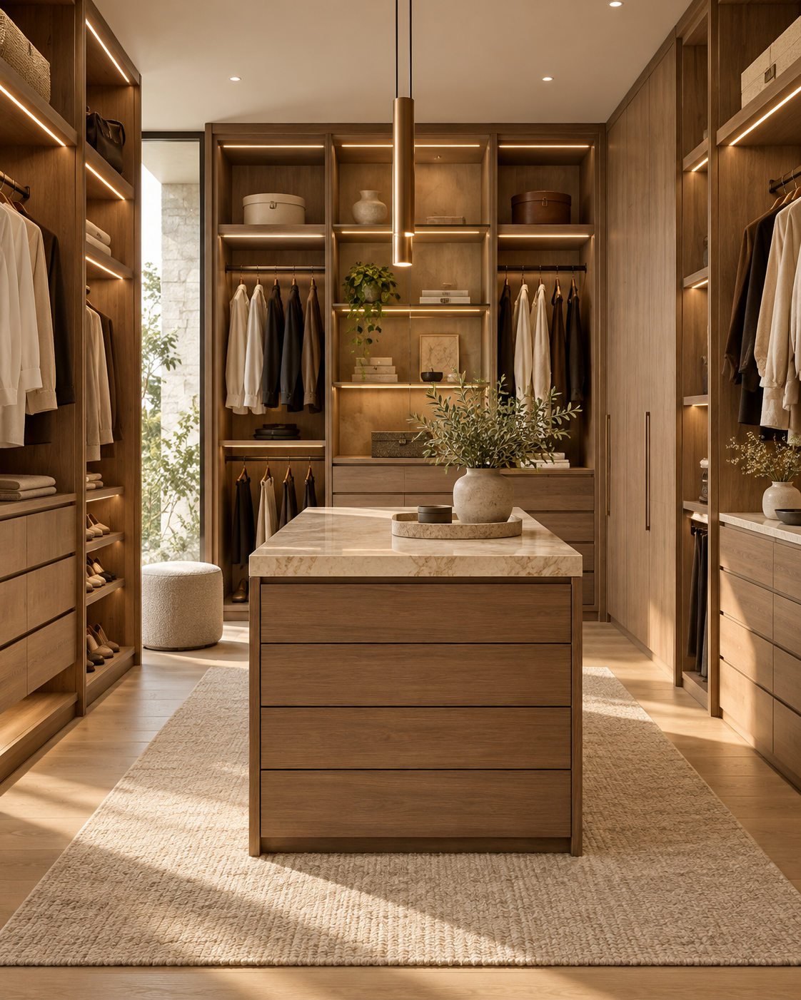 Premium walk-in closet concept